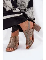 Sandály na podpatku  model 211364 Step in style