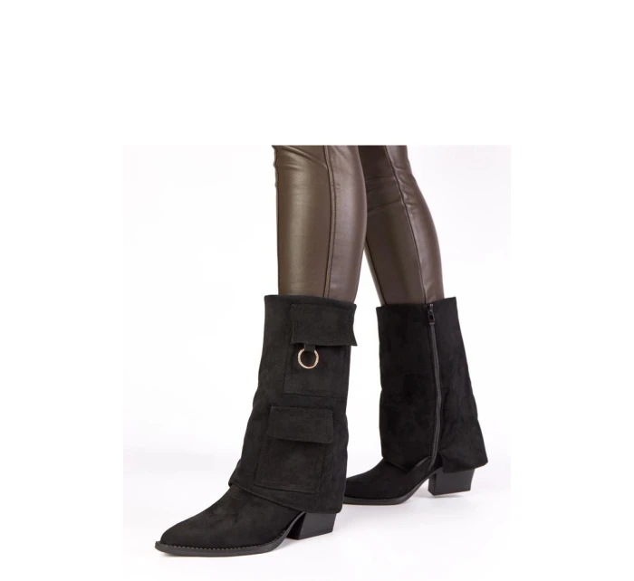 Boty na podpatku model 222051 Solea Boty na podpatku model 222051 Solea