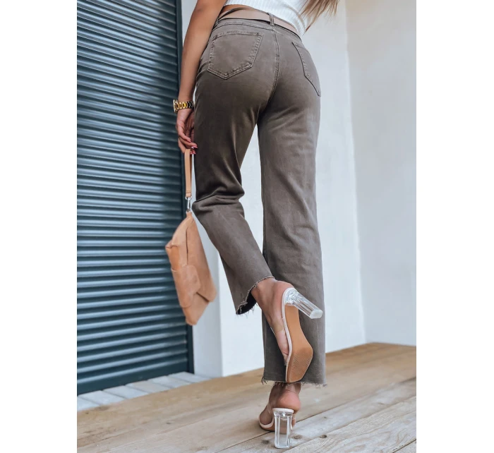 Dámské džínové kalhoty NARIN coffee FashionStreet UY1329