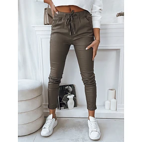Dámské kalhoty LIZZY dark beige FashionStreet UY1775