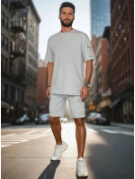 Pánská základní šedá souprava FashionStreet AX0797