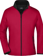 Daiber JN 1129 Dámská 2-vrstvá promo softshellová bunda 02.1129 red/black