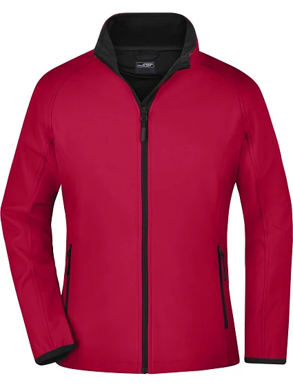 Daiber JN 1129 Dámská 2-vrstvá promo softshellová bunda 02.1129 red/black Daiber JN 1129 Dámská 2-vrstvá promo softshellová bunda 02.1129 red/black