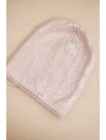 Dámská zimní čepice z vlny s dvojitým ohrnovacím lemem K426 oranžová Dámská zimní čepice z vlny s dvojitým ohrnovacím lemem K426 oranžová