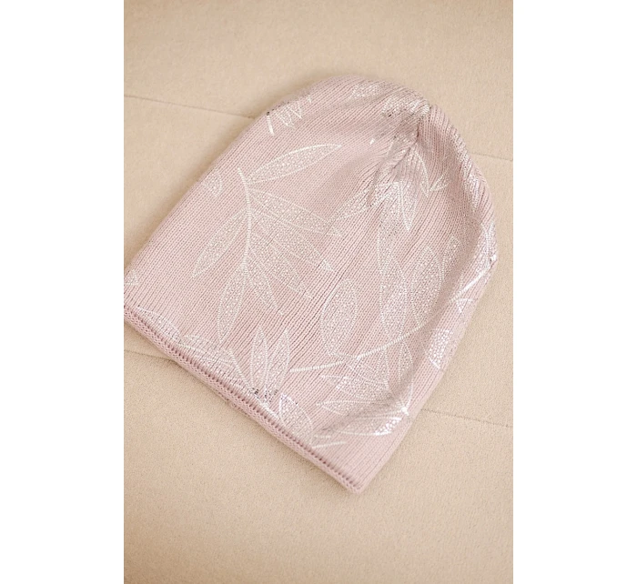 Dámská zimní čepice z vlny s dvojitým ohrnovacím lemem K426 oranžová Dámská zimní čepice z vlny s dvojitým ohrnovacím lemem K426 oranžová