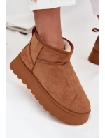 Dámské sněhule na platformě Camel model 21711045 - Boto Dámské sněhule na platformě Camel model 21711045 - Boto