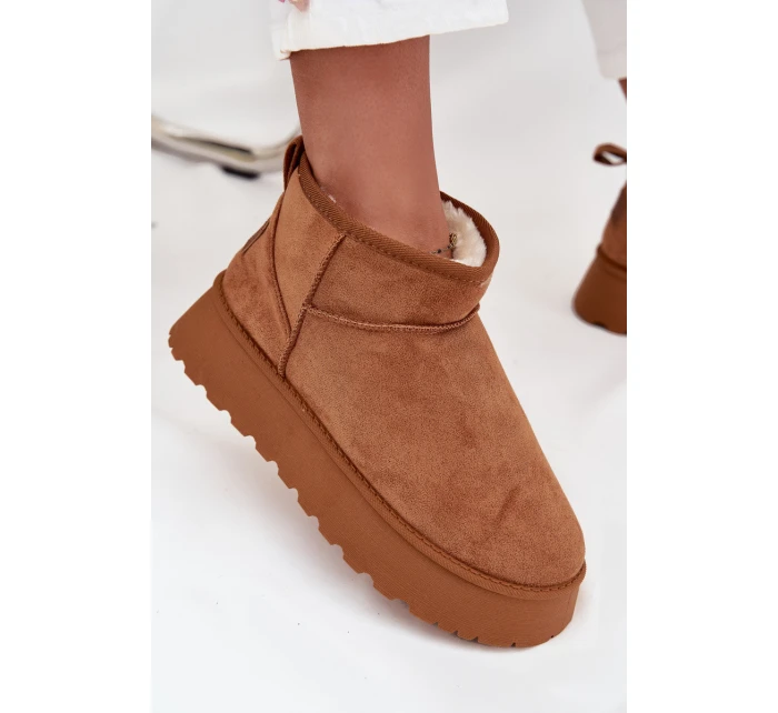 Dámské sněhule na platformě Camel model 21711045 - Boto Dámské sněhule na platformě Camel model 21711045 - Boto