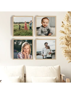 Plakát v rámu - 4x čtverec 20x20 - fotografie 