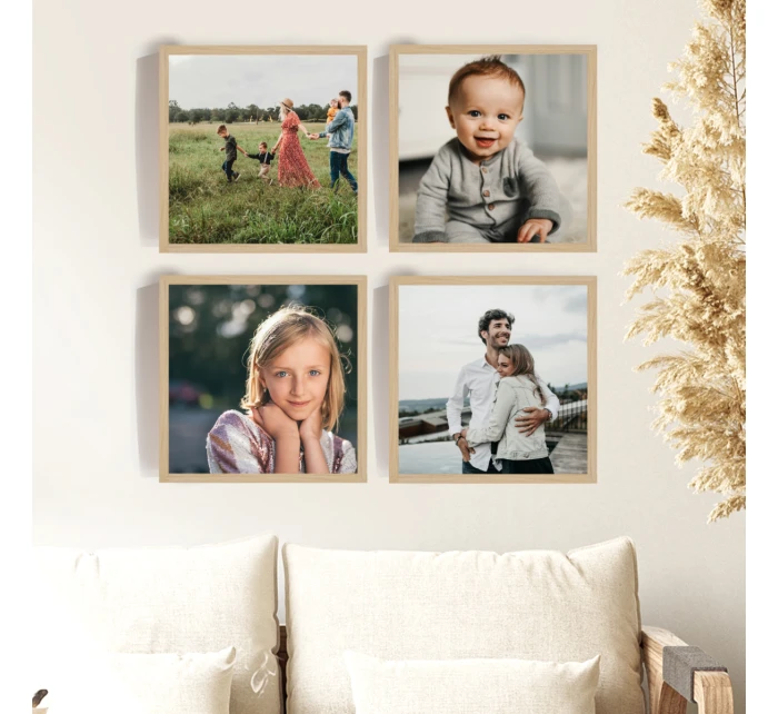 Plakát v rámu - 4x čtverec 20x20 - fotografie 