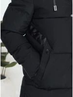 Pánská zimní bunda s kapucí černá TX5068
