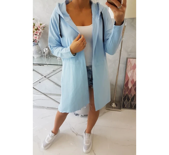 Delší zadní plášť modrý Delší zadní plášť modrý