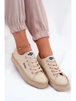 Dámské tenisky s pletením model 21693309 Béžové - Lee Cooper