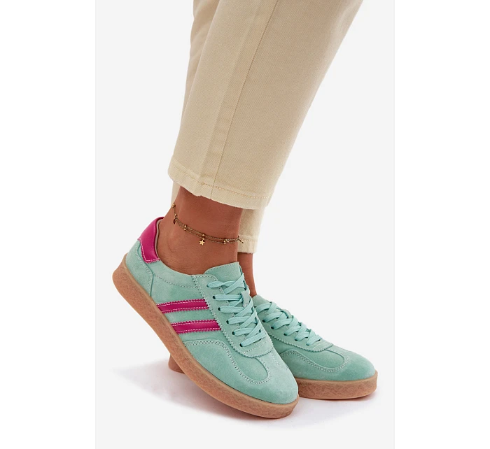 Dámské kožené semišové tenisky model 22101263 - S.Barski