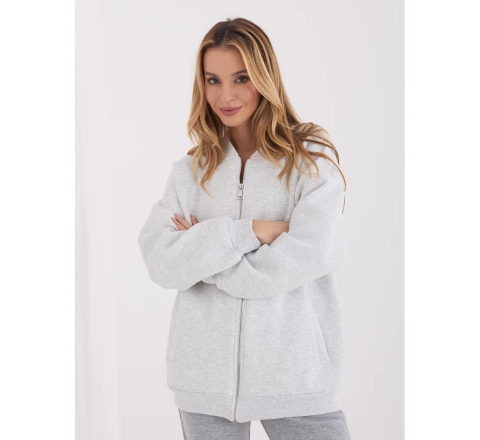 Bluza BL jasny szary model 21834230 - FPrice Bluza BL jasny szary model 21834230 - FPrice