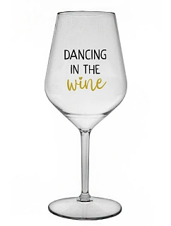 DANCING IN THE WINE - priehľadný nerozbitný pohár na víno 470 ml