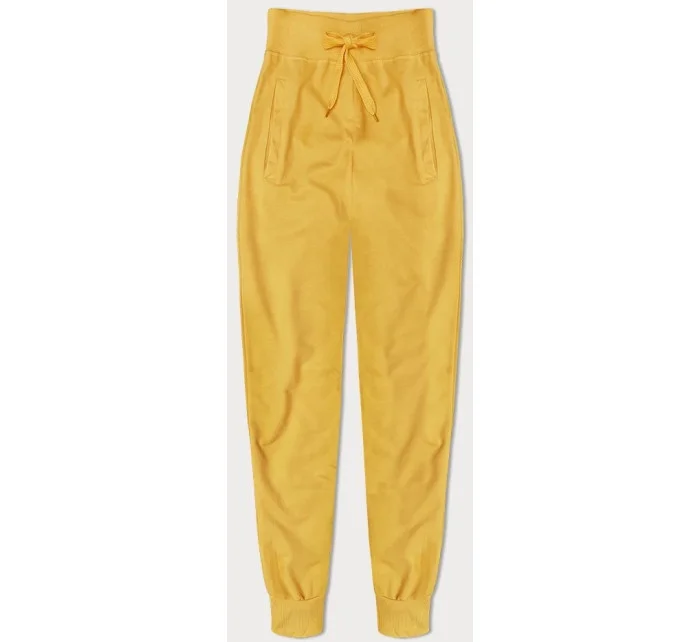 Tenké žluté teplákové kalhoty model 21427435 - J.STYLE