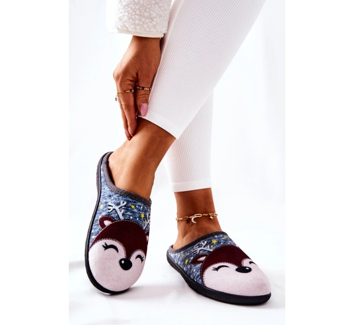 Hřejivé pantofle Modré model 21570610 - Boto