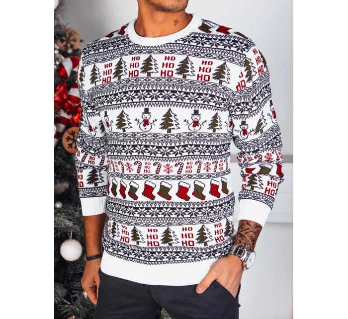 Pánský vánoční svetr bílý Dstreet model 21971839 - FashionStreet