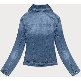 Dámská rovná modrá džínová bunda (DL2249L)