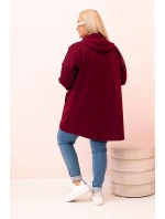 Dámská mikina s ozdobnými rukávy černá masełkowa