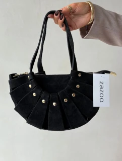 Kabelka z přírodního semiše černá model 21728393 - Boto