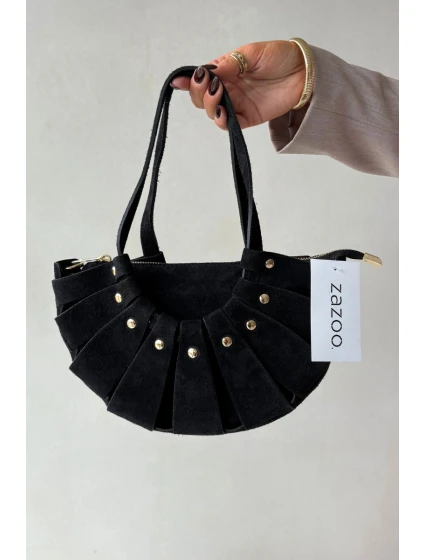 Kabelka z přírodního semiše černá model 21728393 - Boto