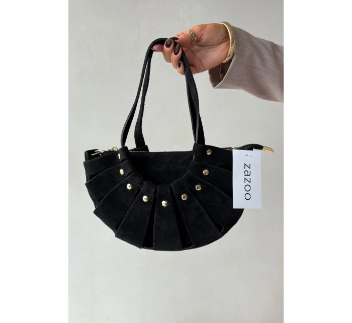 Kabelka z přírodního semiše černá model 21728393 - Boto