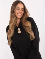 Bluza DHJ BL model 20857379 czarny - FPrice Bluza DHJ BL model 20857379 czarny - FPrice