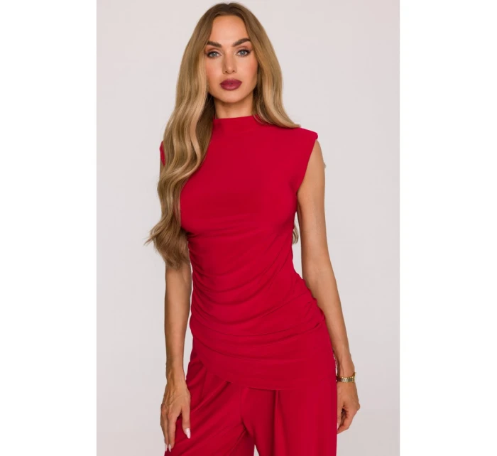 Souprava s topem a širokými kalhotami červená model 21479352 - Moe Souprava s topem a širokými kalhotami červená model 21479352 - Moe