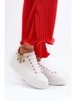 Dámské Tenisky na platformě s přívěsky, Bílá Tivissa