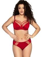 Dámská podprsenka semi soft Iris 1030/1 červená - Ava