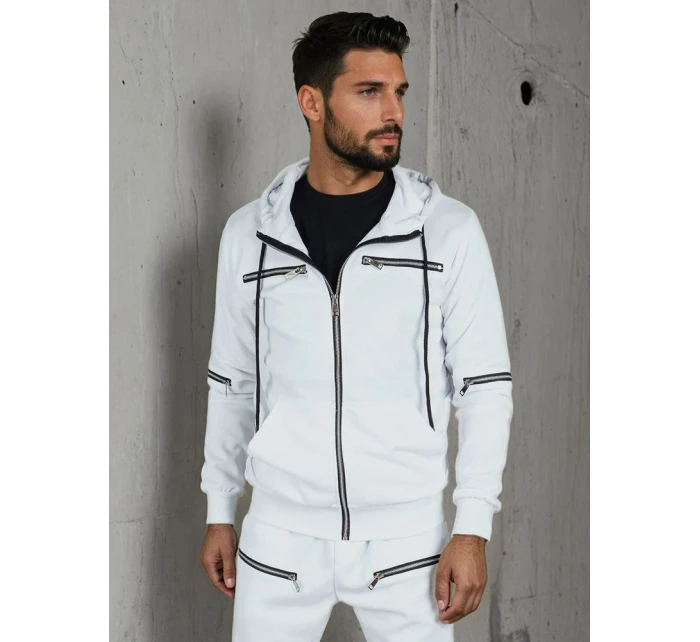 FashionStreet pánská bílá tepláková souprava AX0813