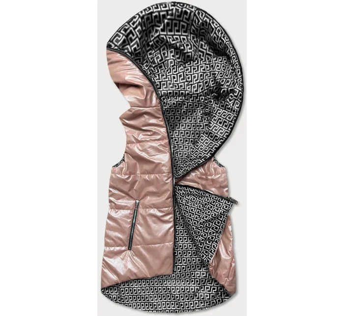 Béžová dámská rozšířená oboustranná vesta model 17189800 - S'WEST