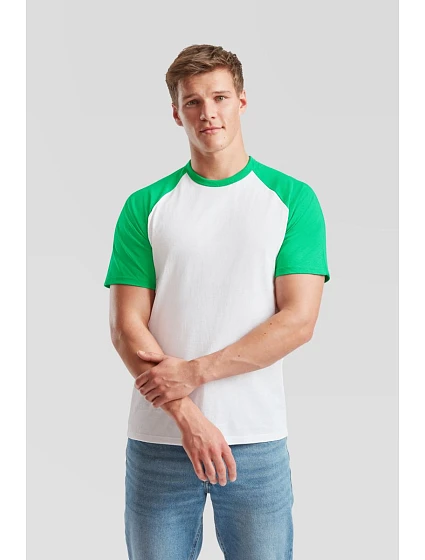 Baseball T tričko white/black model 22532786 - Fruit of the Loom Baseball T tričko white/black model 22532786 - Fruit of the Loom