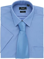 PR 202 Popelínová košile s krátkým rukávem model 22475789 mid blue - Premier