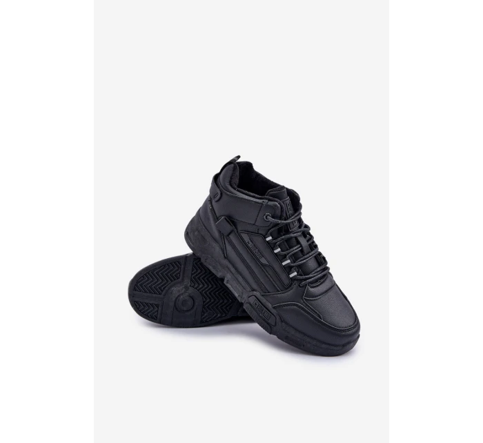 Pánské Tenisky Z Eko Kůže Big Star OO174004 Černé Pánské Tenisky Z Eko Kůže Big Star OO174004 Černé