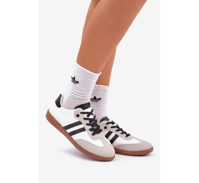 Nízké Tenisky Dámské Bílá-Černá Loredis