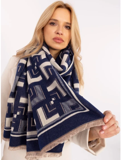 Szalik AT SZ model 21888824 biało granatowy - FPrice