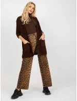 Dámský svetr LO SW LK 3002 kardigan.98P tmavě hnědý Dámský svetr LO SW LK 3002 kardigan.98P tmavě hnědý