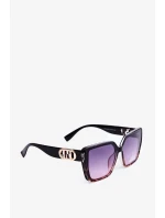 Dámské sluneční brýle s ozdobnými detaily UV400 černo-hnědé Dámské sluneční brýle s ozdobnými detaily UV400 černo-hnědé