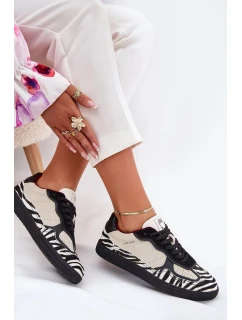 Dámské sneakers  Just Dare se vzorem – béžové model 21883416 - Kesi