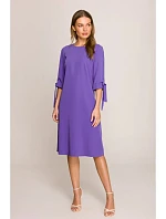 Šaty áčkového střihu S393 fialové - Stylove Šaty áčkového střihu S393 fialové - Stylove