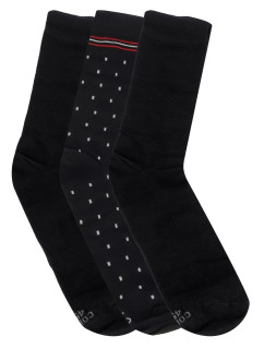Pánské ponožky 3 pack Premium 3 pack black - CORNETTE