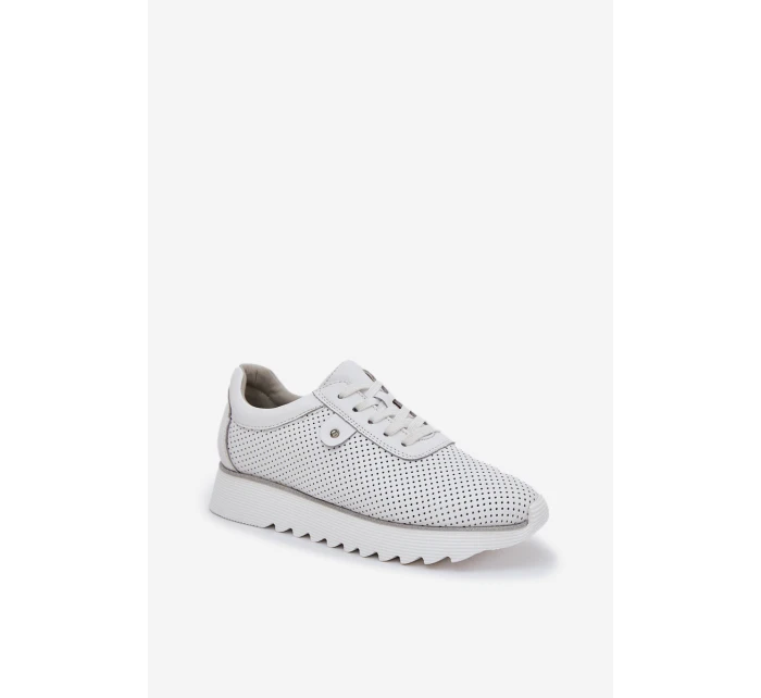 Kožené Sportovní Boty Na Platformě S D&A Bílé model 21686182 - S.Barski