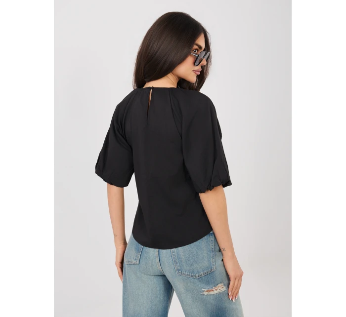 Bluzka model 22024878 czarny - FPrice Bluzka model 22024878 czarny - FPrice