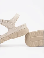 Stylové dámské Jasnobeżowy  sandály platforma