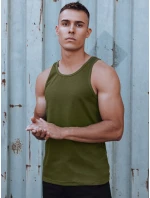 Pánské zelené tričko bez rukávů FashionStreet RX5621 Pánské zelené tričko bez rukávů FashionStreet RX5621