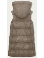 Béžová dámská vesta s kapucí model 18919183 - S'WEST