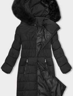 Černá dámská zimní bunda s kapucí J Style (16M9126-392)