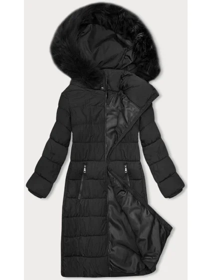 Černá dámská zimní bunda s kapucí model 21247004 - J.STYLE